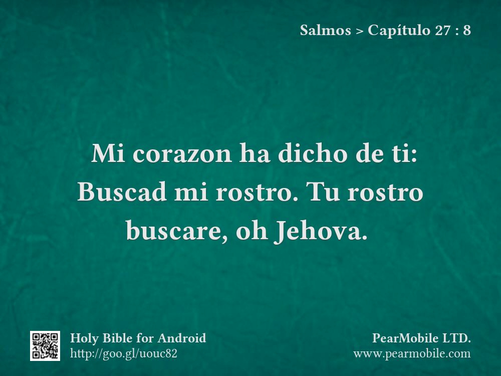 Salmos, Capítulo 27:8